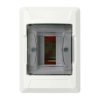 Rozdzielnica podtynkowa S-2 1x2 moduły IP40 100x140x100mm drzwi transparentne dymne NEKU