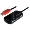 LINDY 42783 USB cable USB 2.0 USB-A plug, USB-A socket 12.00 m Black