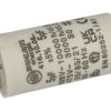 Kondensator; polipropylenowy; silnikowy (rozruchowy); 416100827; 5uF; 425V AC; fi 28x55mm; konektory 6,3mm; śruba bez nakrętki;