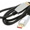 CA-DPDP20CU-0010BK Kabel DisplayPort wtyk z obu stron PVC DisplayPort 1.4 1m