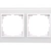 Sentia Ramka Podwójna Szklana Biała 1472-62