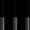 LX700182 LED pendant light, black/gold, ALU, 3-lamp, GU10 socket, IP20