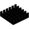 IC heatsink, (L x W x H) 21 x 21 x 6 mm, 24.3 to 8 K/W, black anodized, ICK BGA 21 X 21