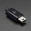 Adafruit USB DIY Slim Connector Shell - Mini-B Plug
