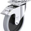 Blickle 850695 L-POEV 201XR-FI-SG Rolka obrotowa z blachy stalowej Średnica koła: 200 mm Maksymalne obciążenie: 400 kg 1
