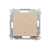 Simon 55 Przycisk roletowy (moduł) 10 A, 250 V~, szybkozłącza Szampański mat TZP1K.01/144