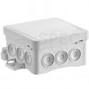 Puszka instalacyjna natynkowa typu NS5 75x75x40mm IP54 bezhalogenowa LSOH szara Fastbox&Hook SIMET