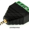 Wtyk microjack 2,5mm 4 pin z szybkozĹÄczem
