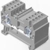 Terminal block, quick connection, 0.08-1.5 mm², 1 pole, 15 A, 6 kV, gray, 2271552-1
