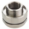 Flange socket, M12, rear wall mounting for socket inserts, 21033012007