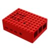 Pi-Blox Case for Raspberry Pi 4 - Red [Discontinued]