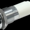 192A035W LED signal light, 10 mm, white, 24 V, metal, Ø14 mm, 1400 mcd