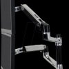 45-248-026 Ergotron LX dual monitor arm, aluminium table bracket
