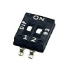 Dip switch x2 czarny SMD