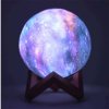 LAMPKA NOCNA KSIĘŻYC 3D RGB MOON LIGHT Z PILOTEM 20 TRYBÓW ŚREDNICA KULI 15 CM