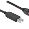 64160 Console cable 1 m black