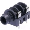 6.35 mm jack panel socket, 2 pole (mono), solder connection, PA, NMJ4HHD2