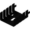 Finger shaped heatsink, (L x W x H) 33.8 x 25.4 x 12.7 mm, 20 K/W, black anodized, FK 222 THF SA