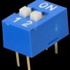Dip switch, vertical, 2-pin