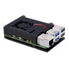 Black Aluminum Case With Heatsink Fan for Raspberry Pi 5 [Discontinued]