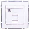 Kos66 Gniazdo Komputerowe Pojedyncze Rj45 Molex Kat.5E Nieekranowane Białe...