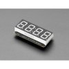 STEMMA QT 0.56" 4-Digit 7-Segment Display - 7-segmentowy wyświetlacz LED z kontrolerem I2C (żółty)