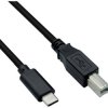 Kabel ROLINE USB 2.0 Typ C, C - B, ST/ST, czarny,3.00 m