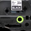 Labelling tape cartridge, 36 mm, tape black, font white, 8 m, TZE-365