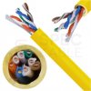 Kabel sieciowy U/UTP kat.5e skrętka 4x2x0,51mm wewnętrzny B2ca bezhalogenowy LSOH żółty Molex