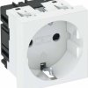 OBO Vertr socket 0 stopni 1-drogowy styk ochronny STD OBO Bettermann, 6120008, biały, (S x W x G) 45 x 45 x 42 mm