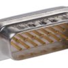 Złącze D-Sub 15-pinowe Męski Proste Montaż na panelu raster 2.74mm Złoto na niklu
