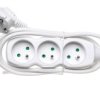 Przedłużacz 3-Gniazda Z/U 1,5M /H05vv-F 3G1/ Biały P0311