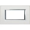 AXOLUTE Ramka 1 pojedyncza prostokątna 4 moduły srebrny HA4804SAN LEGRAND