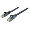 Patchcord Cat5E UTP 0,5M Czarny 100 Miedź 318143