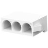 Pin header, 3 pole, pitch 6.35 mm, straight, white, 1586162-1
