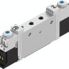 Zawór elektromagnetyczny Festo 2 x 3/2 zamknięte, Monostabilne Jednostki metryczne Elektryczny 8 bar 3 portowy VUVG 24V