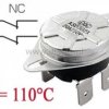 Termiczny wyłącznik; 20A/250V 110°C; NC podwójny