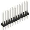 Pin header, 30 pole, pitch 2.54 mm, straight, black, 10126700
