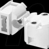 502004 G9 lamp holder, porcelain, white