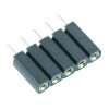 5 Way 2.54mm Single In Line SIL Socket