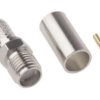 Złącze koncentryczne, 50, 0 to 12.4GHz, Żeński, Połączenie zagniatane, Montaż na kablu
