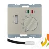BERKER K.5 Regulator temperatury podłogowej z wyłącznikiem stykiem zwiernym i 2 diodami LED stal szlachetna lakierowana 20347104