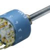 Step rotary switches, 1 pole, 12 stage, 30°, short-circuiting, 2 A, 42 V, 01-1183-20