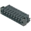 Pin header, 3 pole, pitch 3.5 mm, angled, black, 1805320000