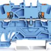 4-wire feed-through terminal, spring-clamp connection, 0.25-2.5 mm², 1 pole, 17.5 A, 8 kV, blue, 2201-1404