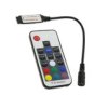 Kontroler Mini Rgb Rf 72W 12V Czarny 17 Key Radiowy Sterownik