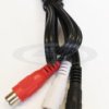 przewód Jack 3,5- 2x gniazdo RCA ( Chinch ) stereo 1m