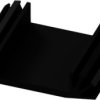 Extruded heatsink, (L x W x H) 37.5 x 50 x 12 mm, 8 to 4 K/W, black anodized, 10019722