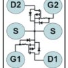 20-V, P channel NexFET™ power MOSFET, dual Common Source WLP 1 mm x 1.5 mm, 108 mOhm, gate ESD protection | YZC | 6 | -55 to 150