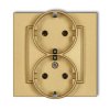 Gniazdo podwójne z uziemieniem SCHUKO 2x(2P+Z) (bez przesłon torów prądowych) 29MGP-2s